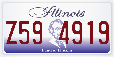IL license plate Z594919