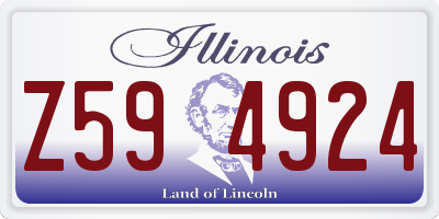IL license plate Z594924