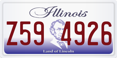 IL license plate Z594926