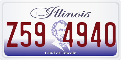 IL license plate Z594940