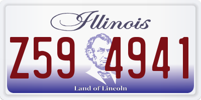 IL license plate Z594941