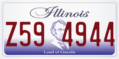 IL license plate Z594944
