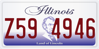 IL license plate Z594946