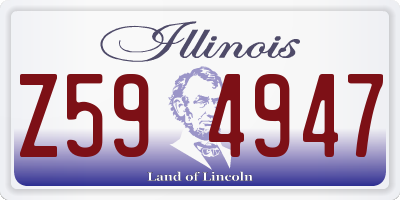 IL license plate Z594947