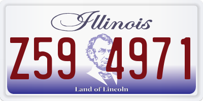 IL license plate Z594971