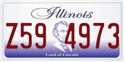 IL license plate Z594973