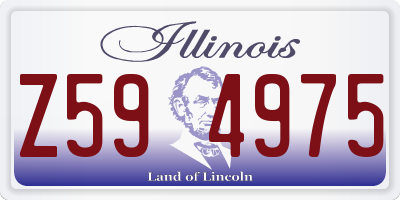IL license plate Z594975