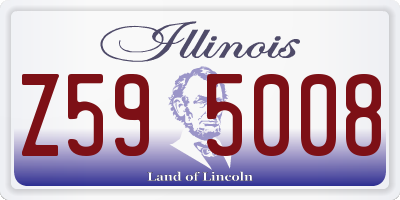 IL license plate Z595008