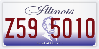 IL license plate Z595010