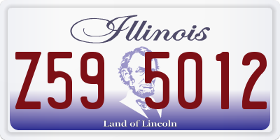 IL license plate Z595012