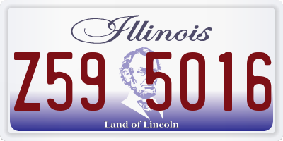 IL license plate Z595016