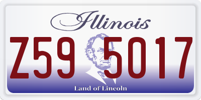 IL license plate Z595017