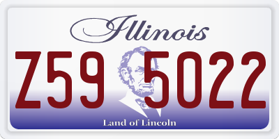 IL license plate Z595022