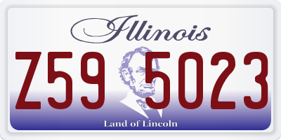 IL license plate Z595023