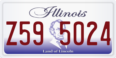IL license plate Z595024
