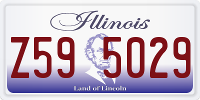 IL license plate Z595029