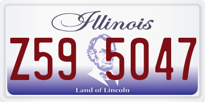 IL license plate Z595047