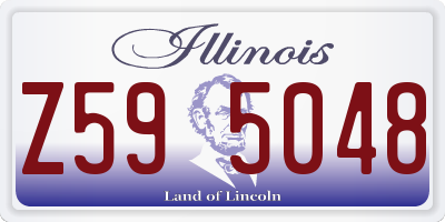 IL license plate Z595048