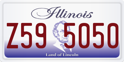 IL license plate Z595050