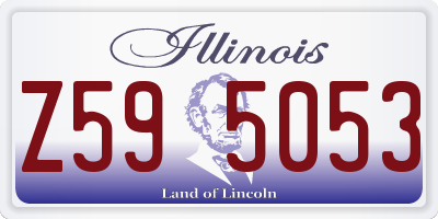 IL license plate Z595053