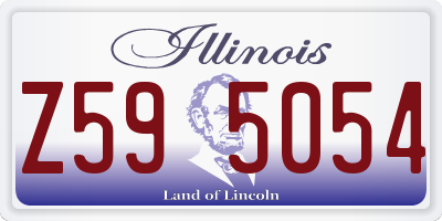 IL license plate Z595054