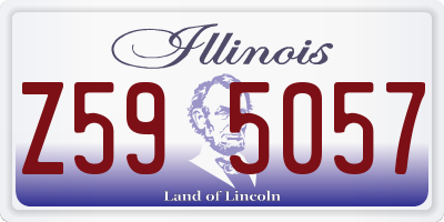 IL license plate Z595057