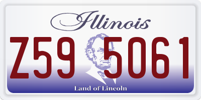 IL license plate Z595061