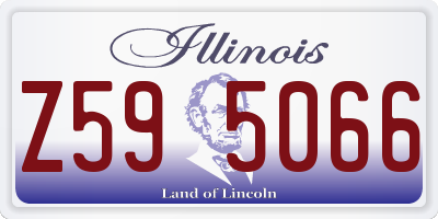 IL license plate Z595066