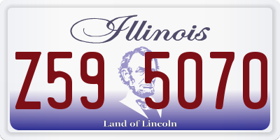 IL license plate Z595070