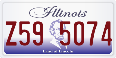 IL license plate Z595074