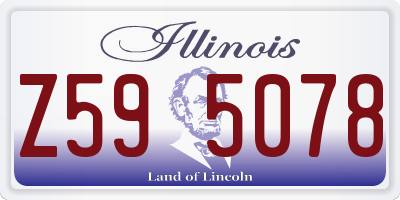 IL license plate Z595078