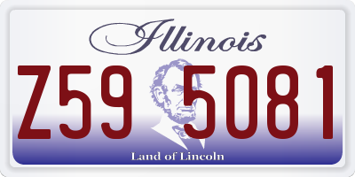 IL license plate Z595081