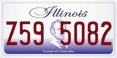 IL license plate Z595082