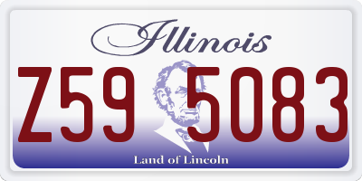 IL license plate Z595083