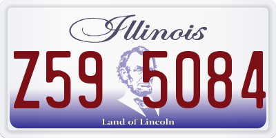 IL license plate Z595084
