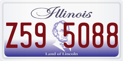 IL license plate Z595088