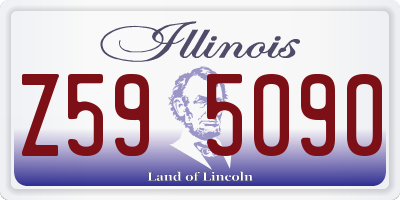 IL license plate Z595090