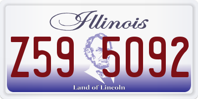 IL license plate Z595092