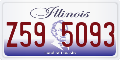IL license plate Z595093