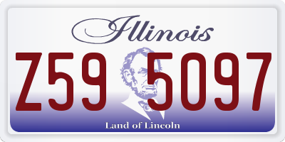 IL license plate Z595097
