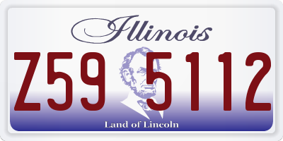IL license plate Z595112