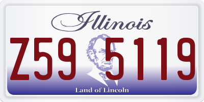 IL license plate Z595119