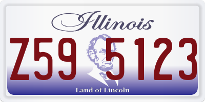 IL license plate Z595123