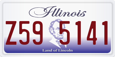 IL license plate Z595141