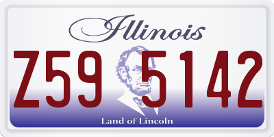 IL license plate Z595142