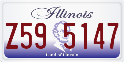 IL license plate Z595147