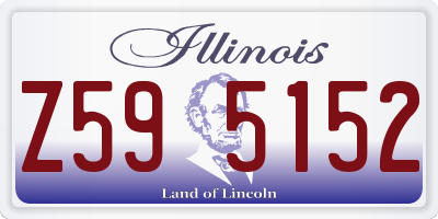 IL license plate Z595152