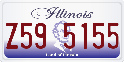 IL license plate Z595155