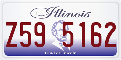 IL license plate Z595162
