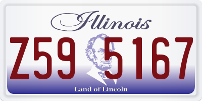 IL license plate Z595167